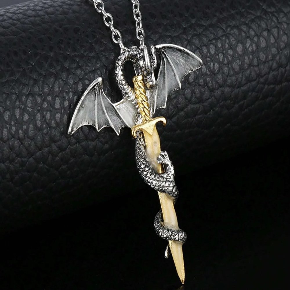 dragon charm necklace